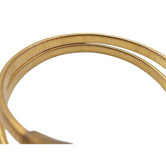 Vintage FORSTNER 12K GF Snake Coil Wrap Bracelet 40's Art Deco Egyptian Revival - Picture 6 of 10